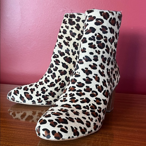 Able Shoes - Worn once Able Leopard Print leather Ankle Boots